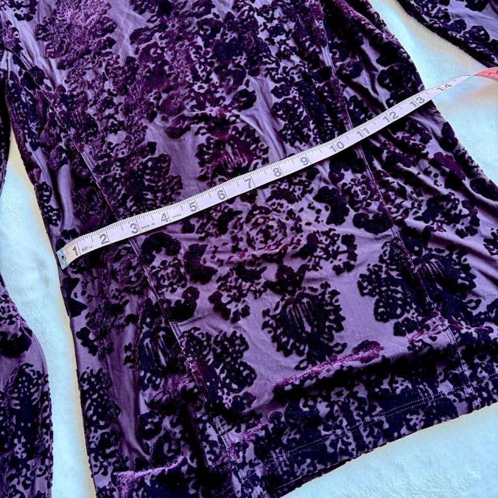 Free-people Women's Purple and Burgundy Blouse - Picture 6 of 8